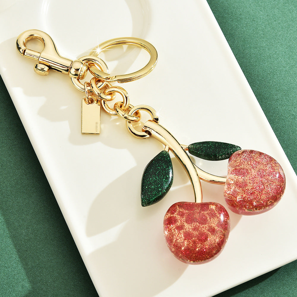 Cherry Keychain Charm
