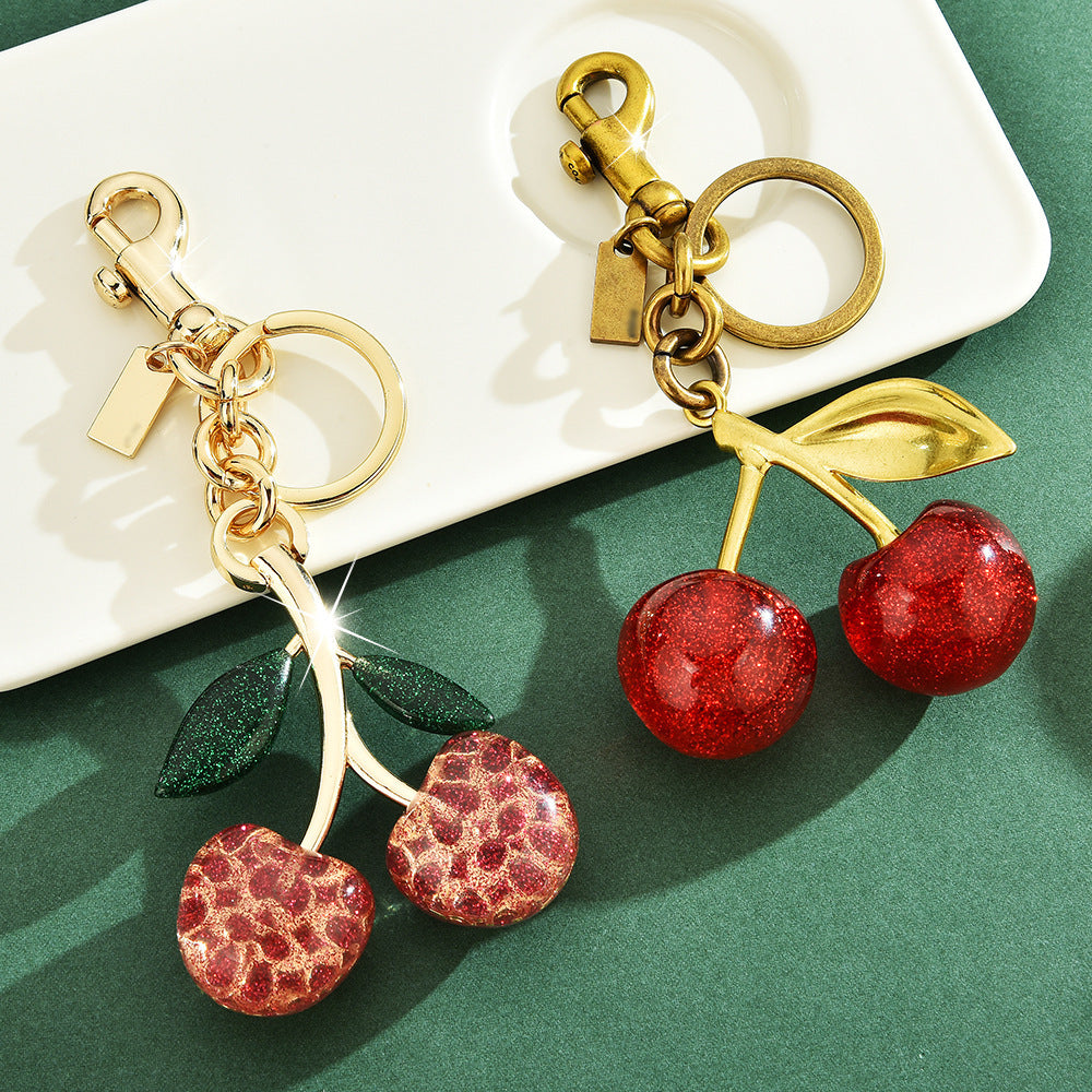 Cherry Keychain Charm