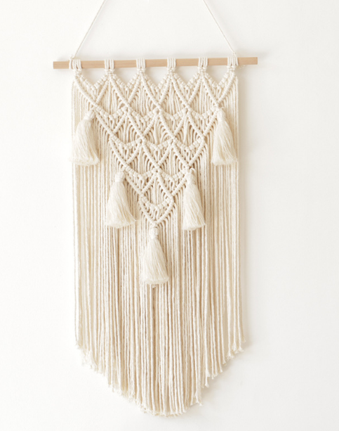 Wandkleed "Aya" – Geometrisch Macramé