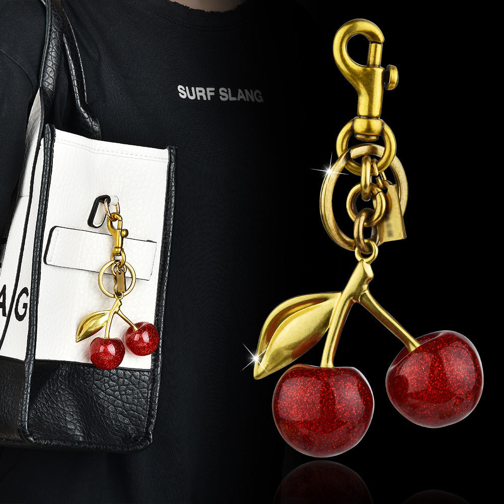 Cherry Keychain Charm