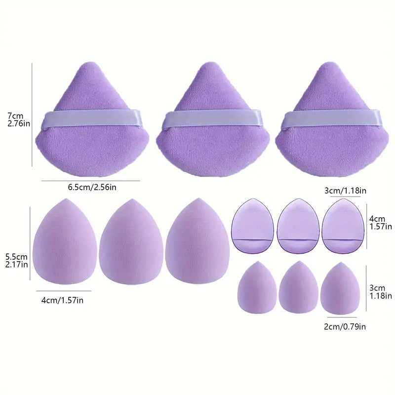 12-delige Make-up Spons Set – Beauty Blender Eieren
