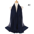 Hijab "Amina" – Chiffon Sjaal in Vele Kleuren