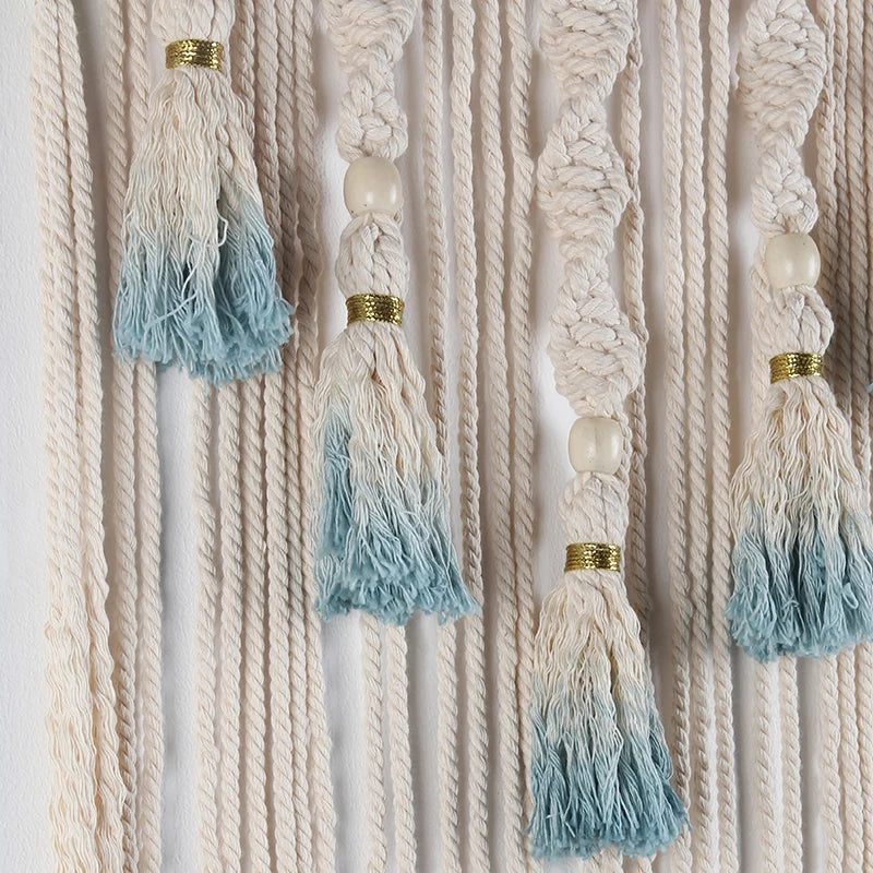 Wandkleed "Luna" – Macramé Dromenvanger Boven Bed