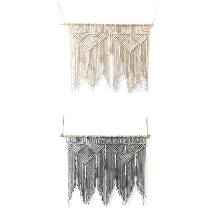 Wandkleed "Kalila" – Handgeweven Katoenen Macramé