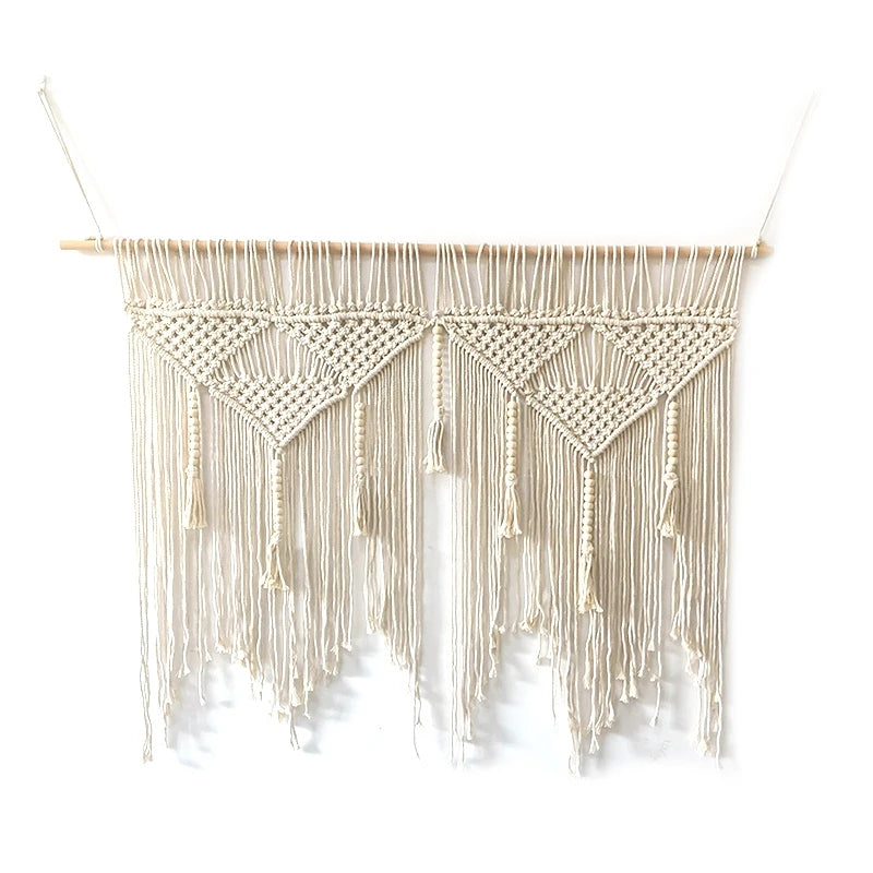 Wandkleed "Kalila" – Handgeweven Katoenen Macramé